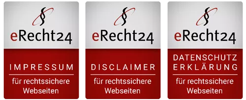 eRecht24 Vertrauenssiegel für rechtssichere Websites
